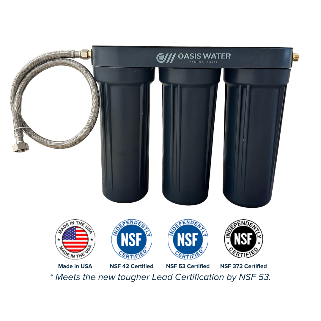 Pureline 3-Stage Under Sink Water Filtration System for Lead and PFAS